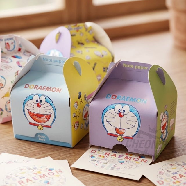 Doraemon Gift Box Memo Pad, Random