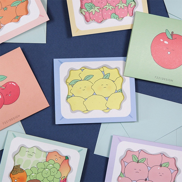 Fruit Folding Card Set (7 Types)