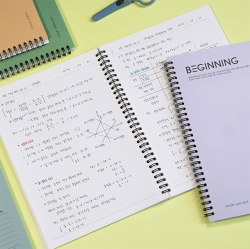 Beginning Twin Ring Notebook B5_grid