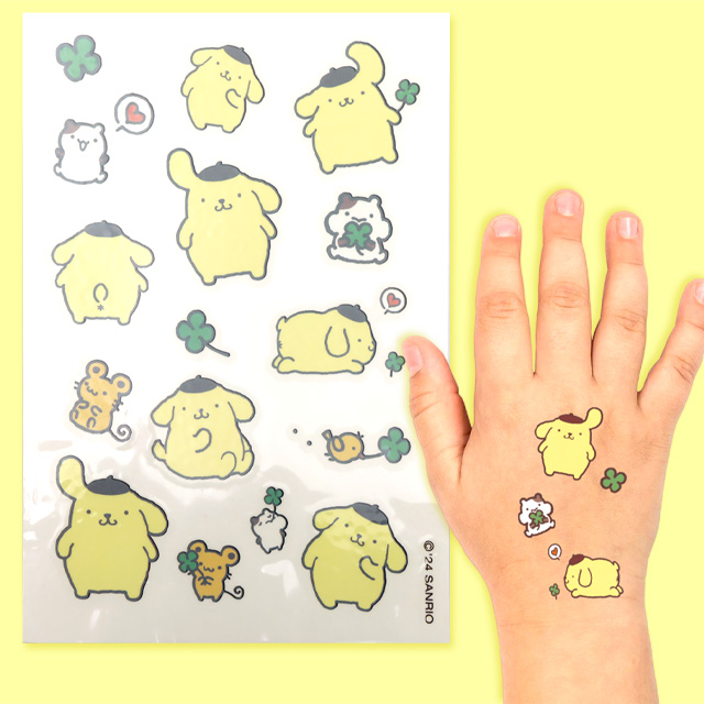 Pompompurin Clover Tattoo Stickers