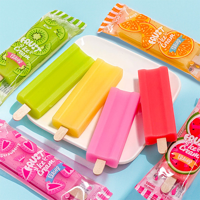 Fruit Ice Cream Eraser, 20pcs