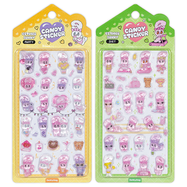 Esther Bunny Candy Sticker Vol.2 (16PCS 1SET)