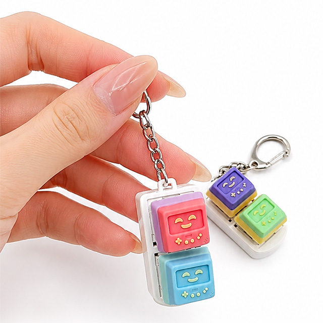 TV Character Double Click Keycap Keyring, Random