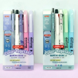 M-LINE 4(1.0mm), 4Colors Ballpoint Pen Black/Blue/Red, 12Count