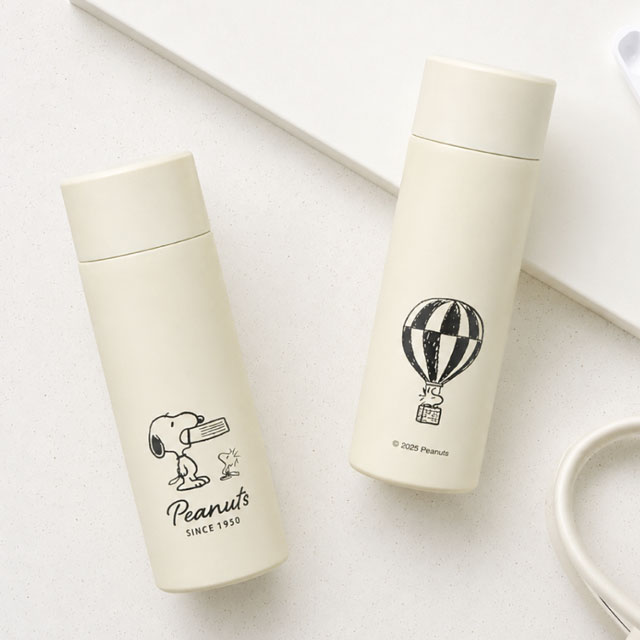 Snoopy Badge Stainless Mug Bottle 120ml