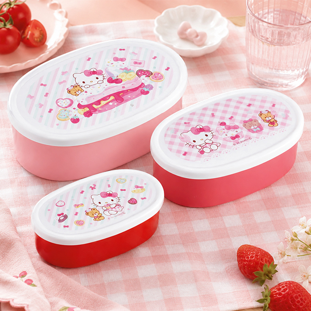 Hello Kitty Fancy Food Storage Container Set (3PCS)