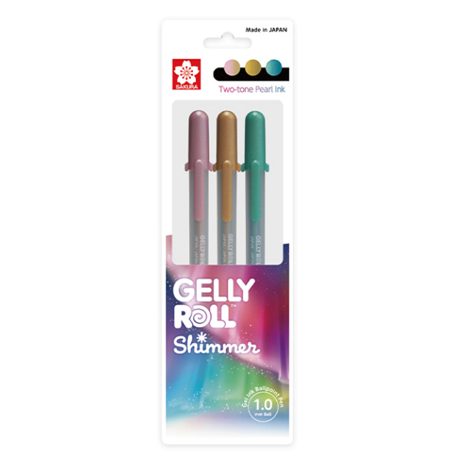 Gelly Roll Shimmer(1.0mm), 3 Piece Set A