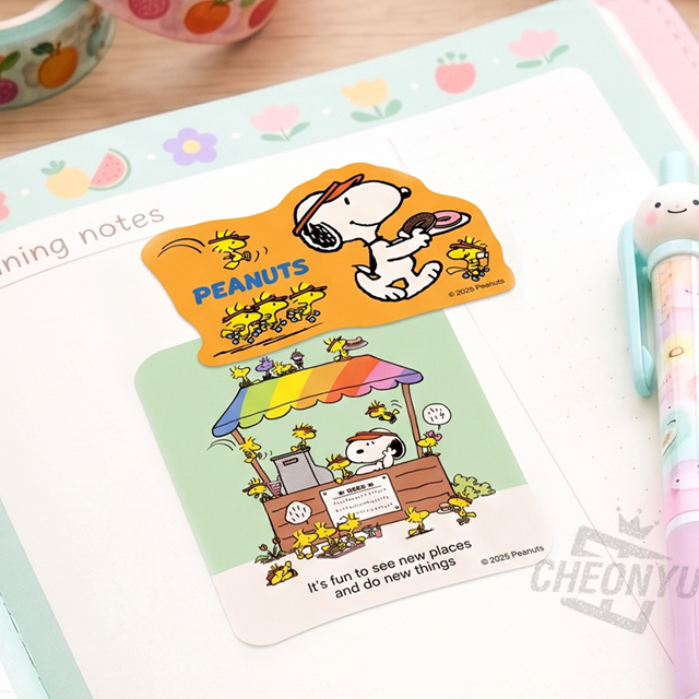 Snoopy Sticker 2-Sheet Set – Café Stand