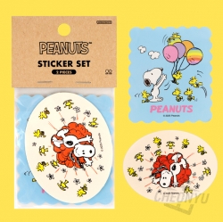 Snoopy Sticker 2-Sheet Set - Snoopy & Friends