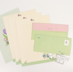 Long-tailed tit Happy Letter Paper, Random