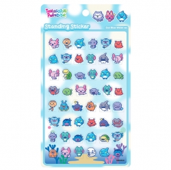 Tamagotchi Paradise Standing Sticker – Dot Blue Water