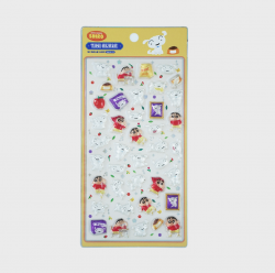3D Crystal Sticker Shin-chan, Shiro and His Family