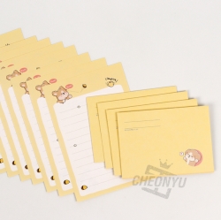 E-rinubgae Petit Letter Paper with Envelop Set, Random