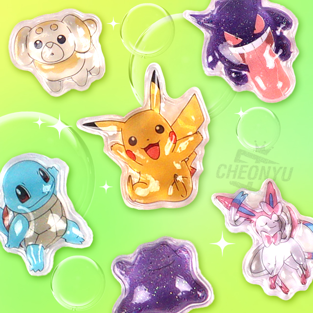 Pokemon 3D Tiny Bubble Sticker Mini