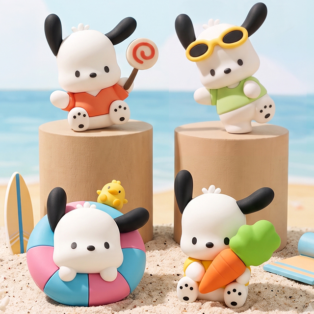 Sanrio Characters Pochacco Leisure Sports Figure Keyring