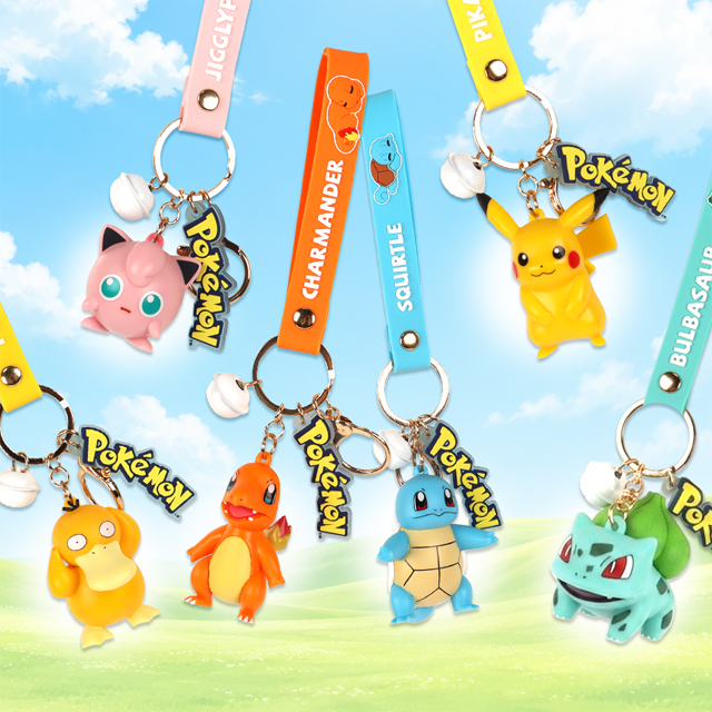 KANTO Region POKEMON Strap Figure Keyring