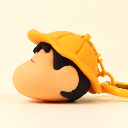 Crayon Shin-chan Face Figure Keyring (Random)
