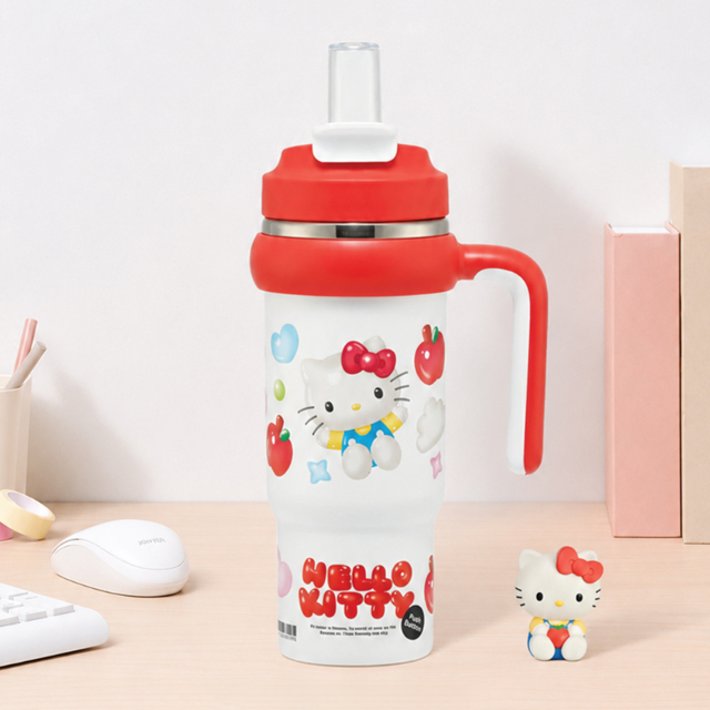 Hello Kitty Puppy Balloon 2-Way Stainless Bottle 830ml