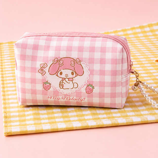My Melody Checkered Pouch
