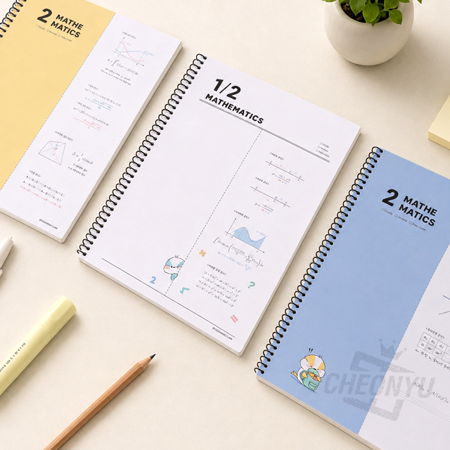 Oh-moknuni 2-Column Math Spiral Workbook