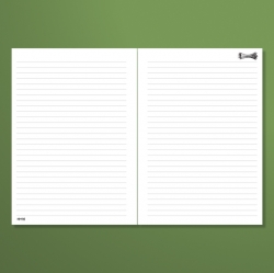 Mart Spring Note Scallion Lined Notebook B5