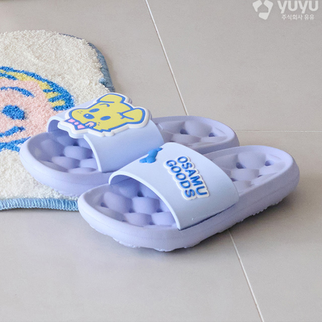 Osamu Goods 3D Kids Bathroom Slippers Blue
