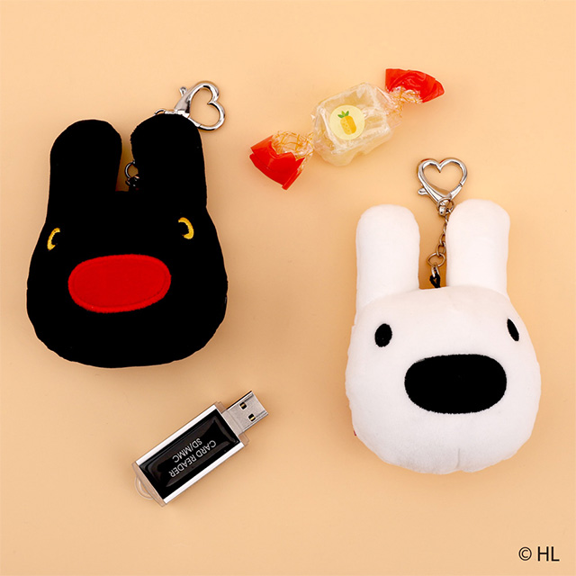 Gaspard and Lisa Mini Face Pouch Keyring
