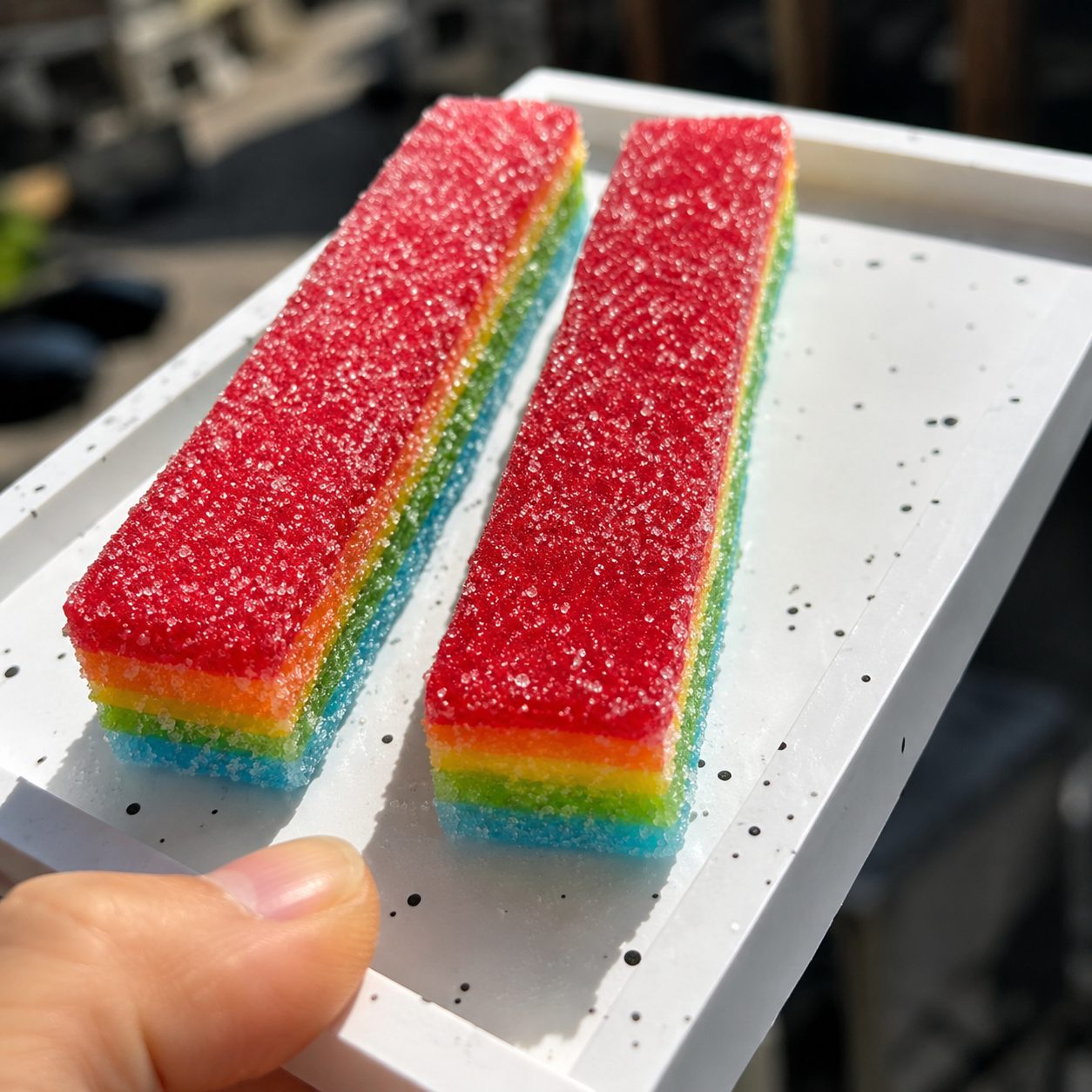 Rainbow Jelly Squishy 1P