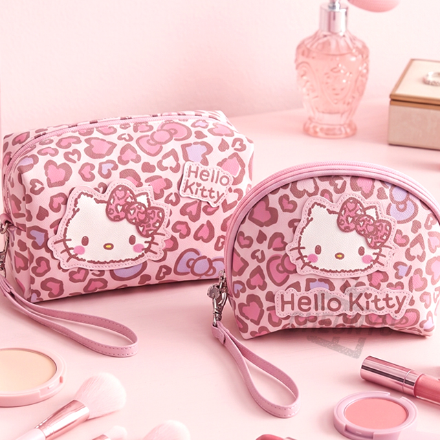 Hello Kitty Pink Leopard Pouch