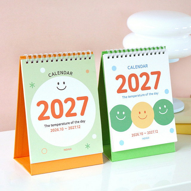The temperature of the day 2027 Desk Calendar