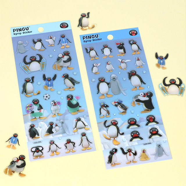 Pingu Syrup Stickers 3D