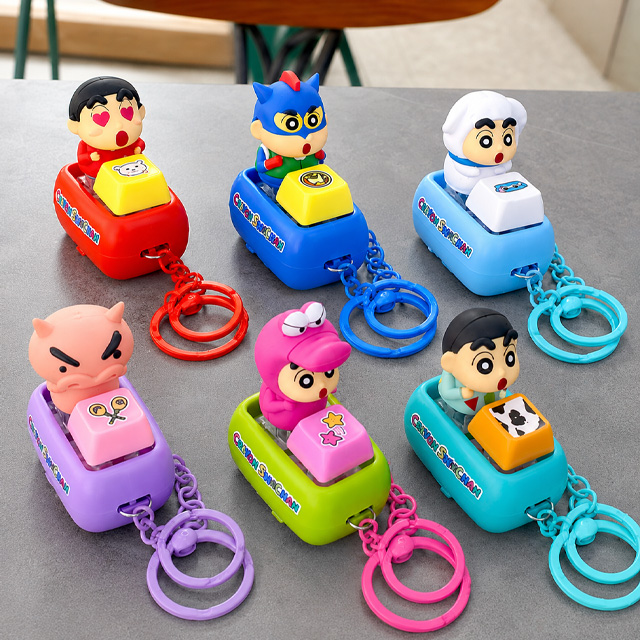 Crayon Shin-chan 2-Key Keyboard Keychain