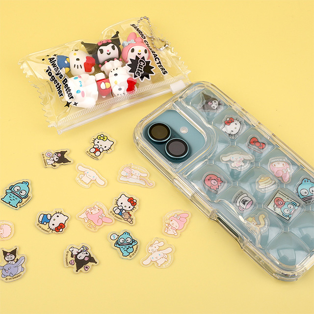 Sanrio Characters Acrylic Sticker Case Set