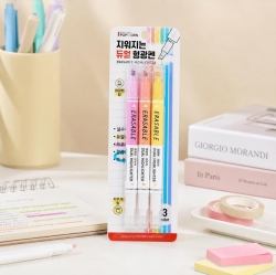 Erasable Dual Highlighter 3COLORS, Random