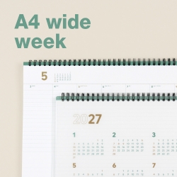 2nd Planner A4 Wide Weekly 2027