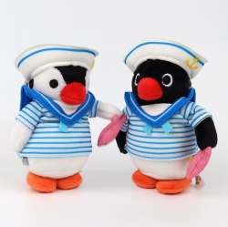 Pingu Marine Stripe Bag Charm 10cm