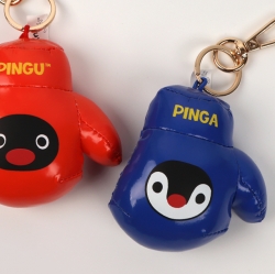 Pingu Boxing Globe Bag Charm 7cm