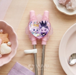 Princess Catch! Teenieping Spoon & Two-Hand Training Chopsticks Set Legend Ping