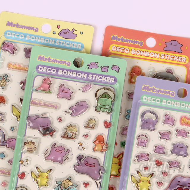 Pokemon Ditto Deco Bonbon Sticker, Random