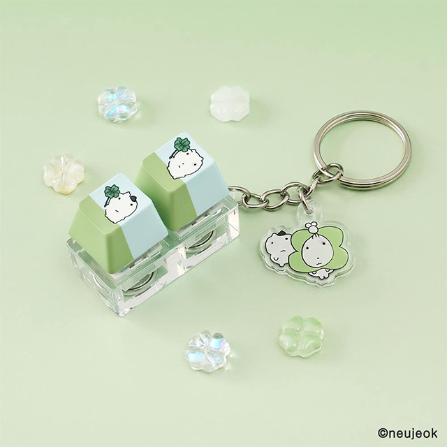 Nunmeongi LED Keycap Keyring 2pcs luckymeongi