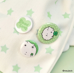 Nunmeongi Can Badge Set luckymeongi