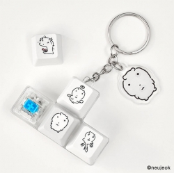 Nunmeongi LED Keycap Keyring 4pcs