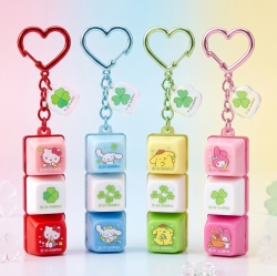 Sanrio Characters Lucky Clover Keycap Keyring 3-Piece