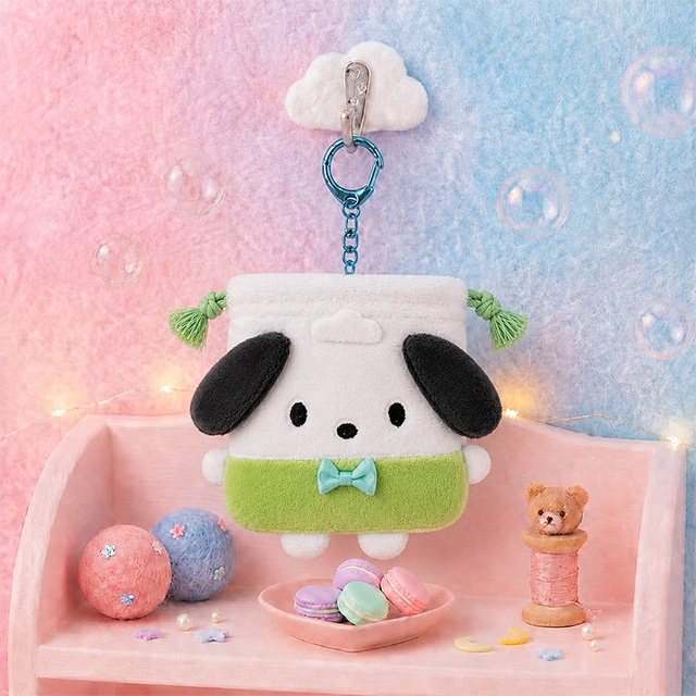 Mini Mini Color Drawstring Keyring Pochacco