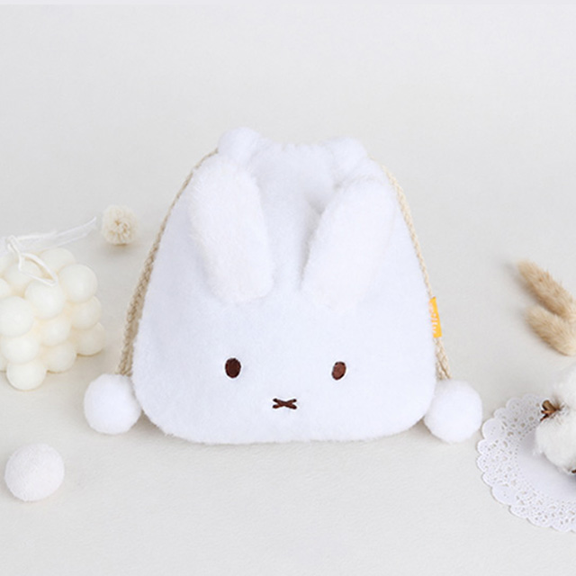 Miffy Drawstring Pouch White