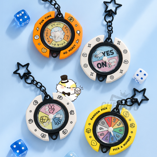 Oh! Moknuni Spin Push Roulette Keyring