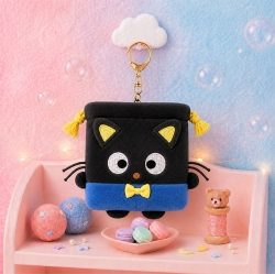 Mini Mini Color Drawstring Keyring Choco Cat
