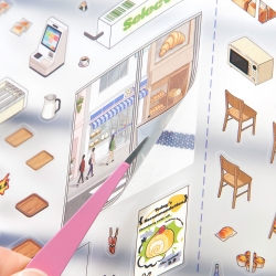 Miniature House Decorating Sticker Set – Convenience Store