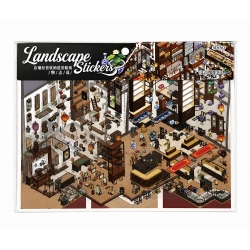 Miniature House Decorating Sticker Set – Antique Store