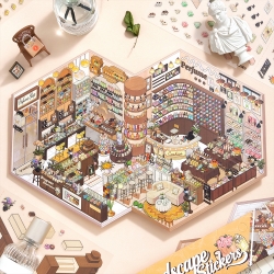 Miniature House Decorating Sticker Set – Perfume Shop